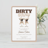 Dirty Thirty Espresso Cocktail 30ste Verjaardagsfe Kaart (Staand voorkant)