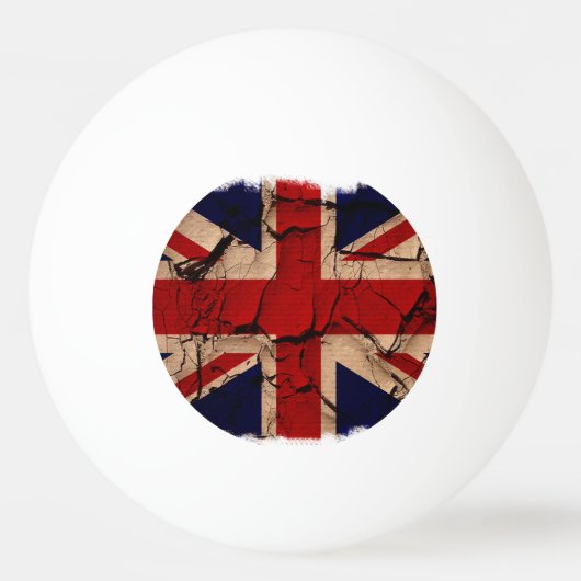 Dirty UK Union Jack Flag Pingpongballen (Achterkant)