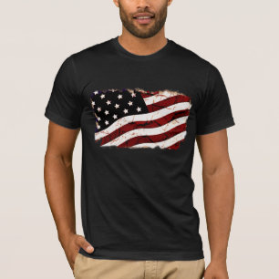 Dirty  USA Flag T-shirt