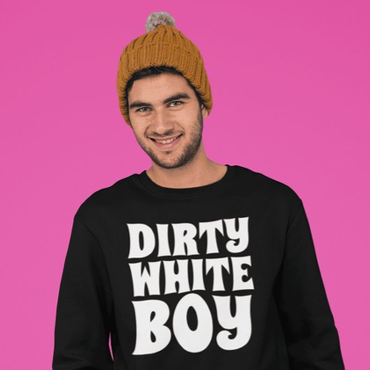 DIRTY WHITE BOY MANNEN  T-SHIRT