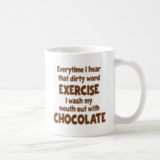 Dirty Word Exercise 1, bruin Koffiemok