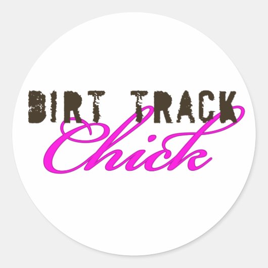 DirtyChick1 Ronde Sticker (Voorkant)