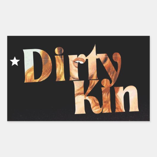 Dirtykin2 Rechthoekige Sticker (Voorkant)