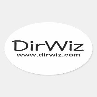 DirWiz Oval Ovale Sticker