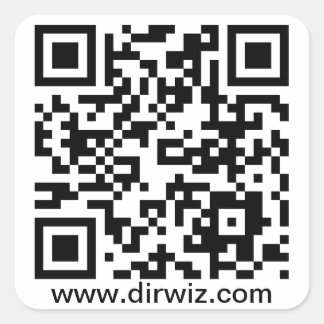 DirWiz QR Sticker