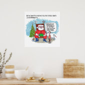 Dis à Père Noël matte poster (Cuisine)