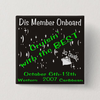 dis boards pin10 vierkante button 5,1 cm