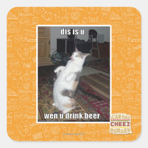 DIS is U Vierkante Sticker