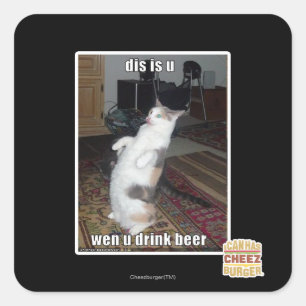 DIS is U Vierkante Sticker
