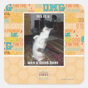 DIS is U Vierkante Sticker