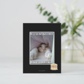 Dis is zo ver weg van bed. briefkaart (Staand voorkant)