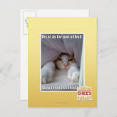 Dis is zo ver weg van bed. briefkaart (Voorkant / Achterkant)