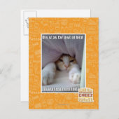 Dis is zo ver weg van bed. briefkaart (Voorkant / Achterkant)