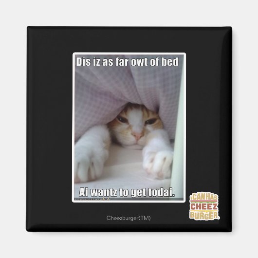 Dis is zo ver weg van bed. magneet (Voorkant)