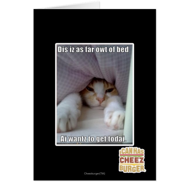 Dis iz als ver owt van bed. (Voorkant)