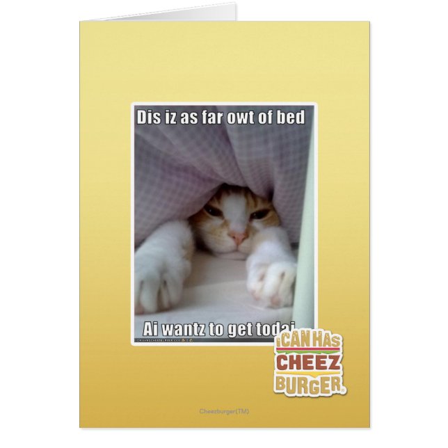 Dis iz aussi loin que le coude du lit.. (Devant)