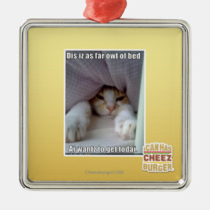 Dis iz tot aan bed... metalen ornament