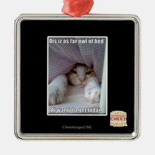 Dis iz tot aan bed... metalen ornament