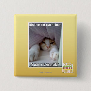 Dis iz tot aan bed... vierkante button 5,1 cm