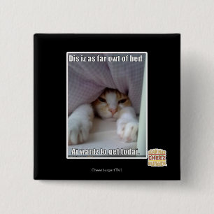 Dis iz tot aan bed... vierkante button 5,1 cm