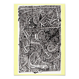 Dis-junctie, inkttekening Foto afdrukken Foto Afdruk