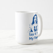 "Dis-Le À Mon Visage !" Kamala Harris Mug - ZPB (Devant droit)