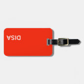 Disa Red-kleurnaam Bagagelabel (Voorkant horizontaal)