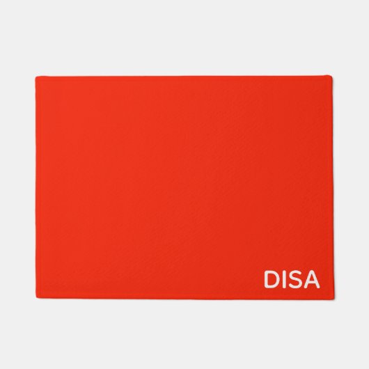 Disa Red-kleurnaam Deurmat (Voorkant)