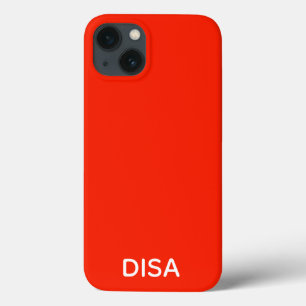 Disa Red kleurnaam Hoesje-Mate iPhone draagtas iPhone 13 Hoesje