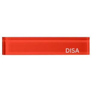 Disa Red-kleurnaam Naambordje