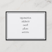 Disability Disabled Symbol Visitekaartje (Achterkant)