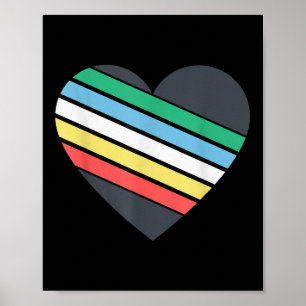 Disability Pride Flag Juli Gehandicapte Pride Maan Poster