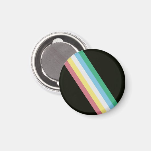 Disability Pride Flag Magneet (Voorkant / Achterkant)