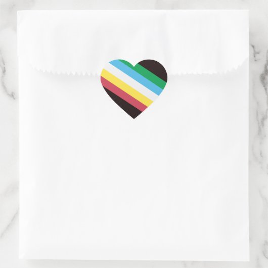 Disability Pride Hart Sticker (Tas)