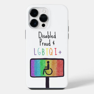 Disability Pride iPhone 13 Pro Slim Hoesje, glanze iPhone 14 Pro Max Hoesje