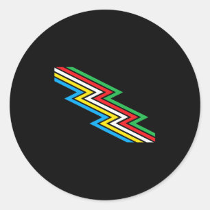 Disability Pride Maand Bewustzijn Disability vlag Ronde Sticker