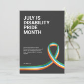 Disability Pride Maand Groet Kaart (Staand voorkant)