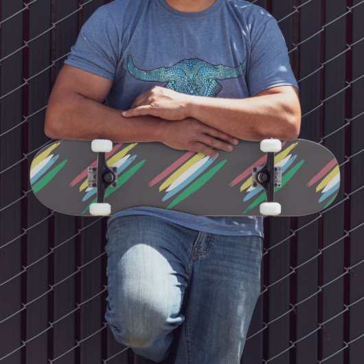Disability Pride Maand van Juli Bewustzijn Kleuren Skateboard (Buiten 3)
