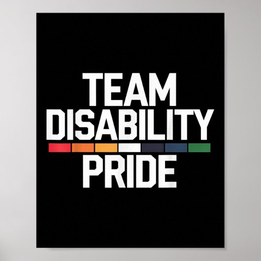 Disability Pride Month Awareness Support Advocate Poster (Voorkant)