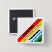 Disability Pride Vierkante Button 5,1 Cm (Voorkant /achterkant)