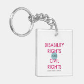 Disability Rights AWN Sleutelhanger (Voorkant Links)