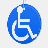 Disability Symbool Keramisch Ornament (Links)