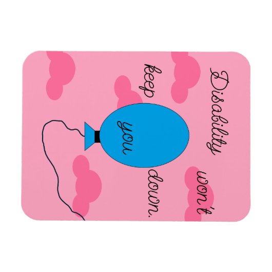 Disability won't Keep You Down: Magneet (Horizontaal)