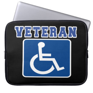 Disabled Handicapped Veteran Laptop Sleeve