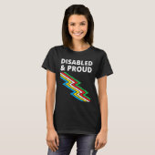 Disabled & Proud Disability Pride T-shirt (Voorkant volledig)