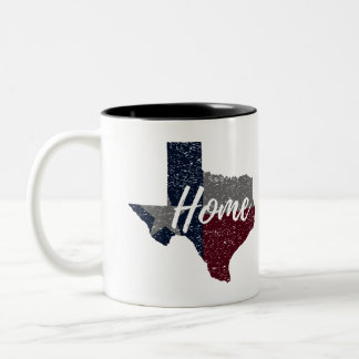 Disabled Texas Flag Home Tweekleurige Koffiemok