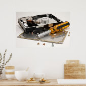 Disassemblerende harde schijf poster (Keuken)