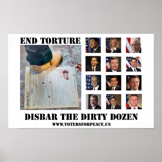Disbar The Dirty Dozen Poster 20,00 $ (Devant)