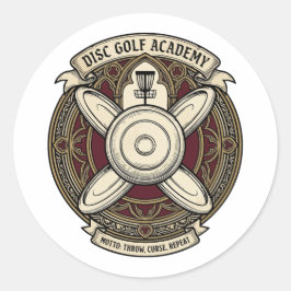 Disc Golf Academy Wapen Ronde Sticker