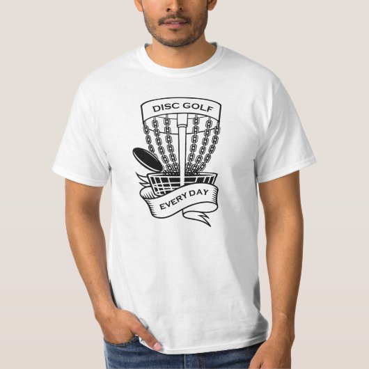Disc Golf Basket – Cool Style | Speler T-shirt (Voorkant)